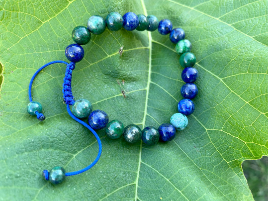 Azurite Wrist mala Bracelet